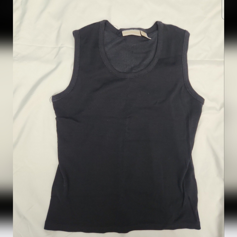 Christie & jill Women's size large black shell top #ST1